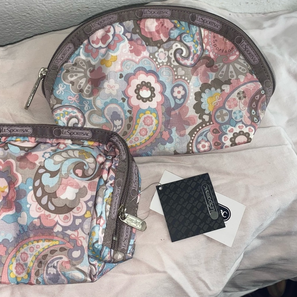 LeSportsac Paisley Floral Pouch Set